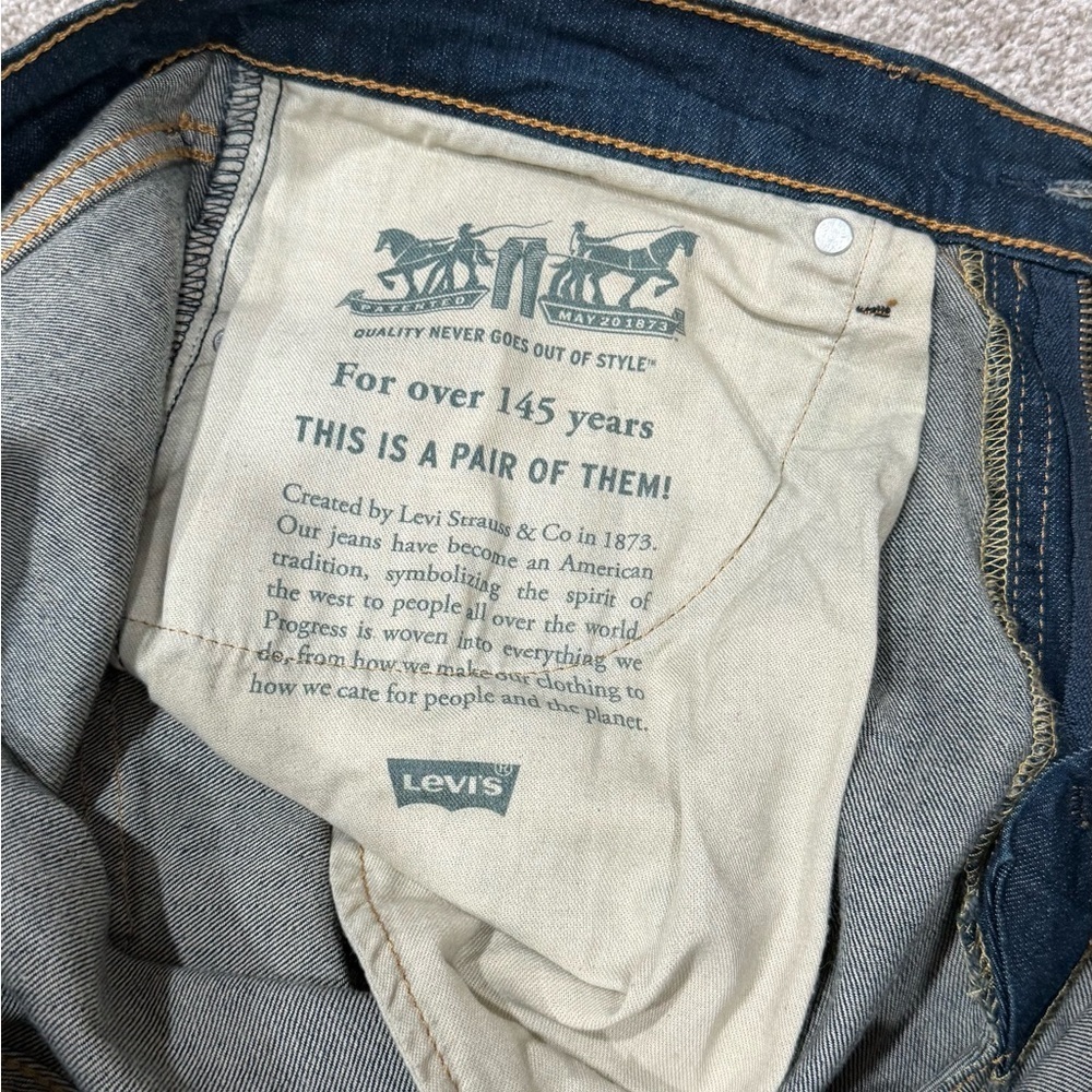 Levi’s 541 men’s size 34/30 dark wash jeans - Picture 7 of 9